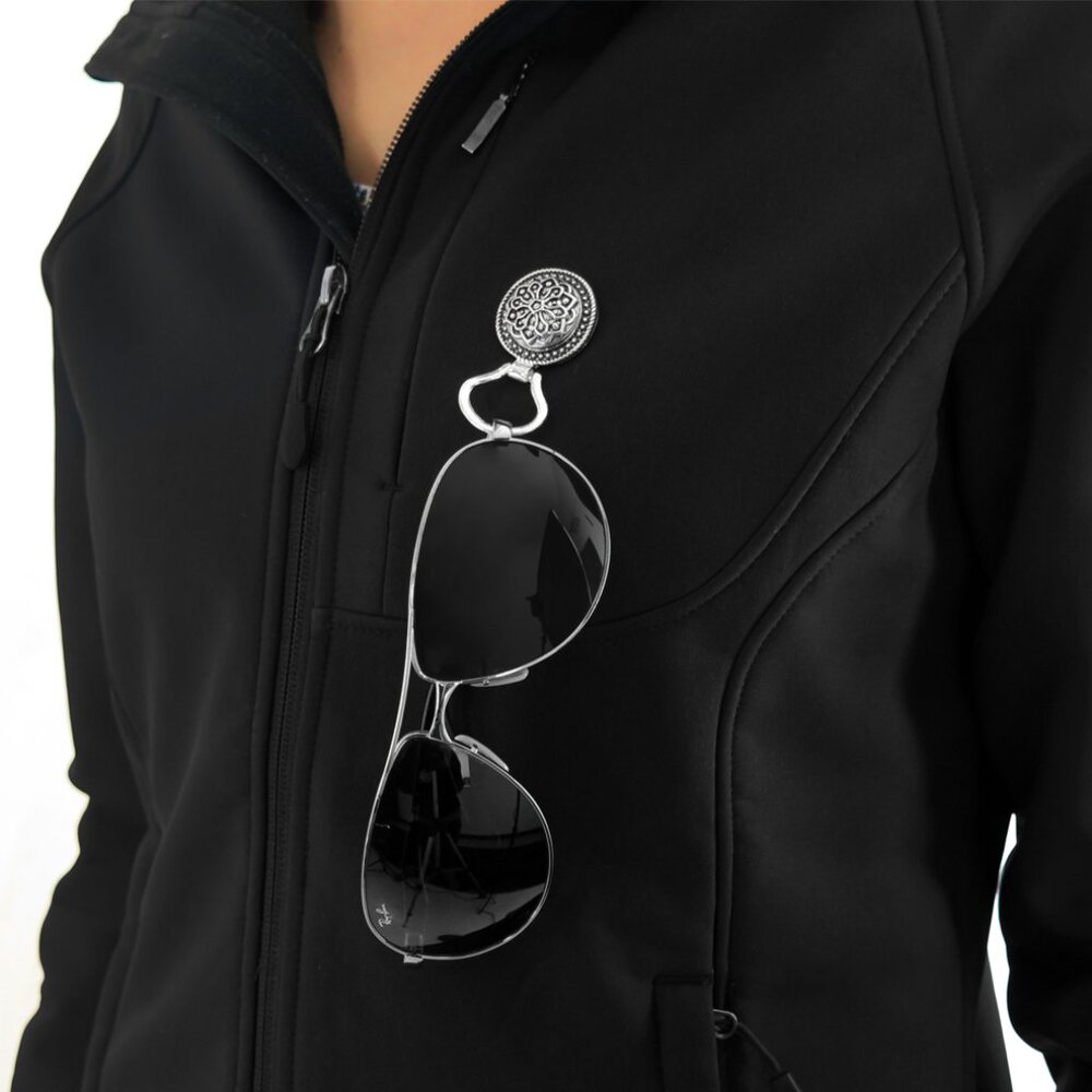 Set of 4 Eyeglass Holder Brooch Set